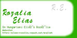 rozalia elias business card